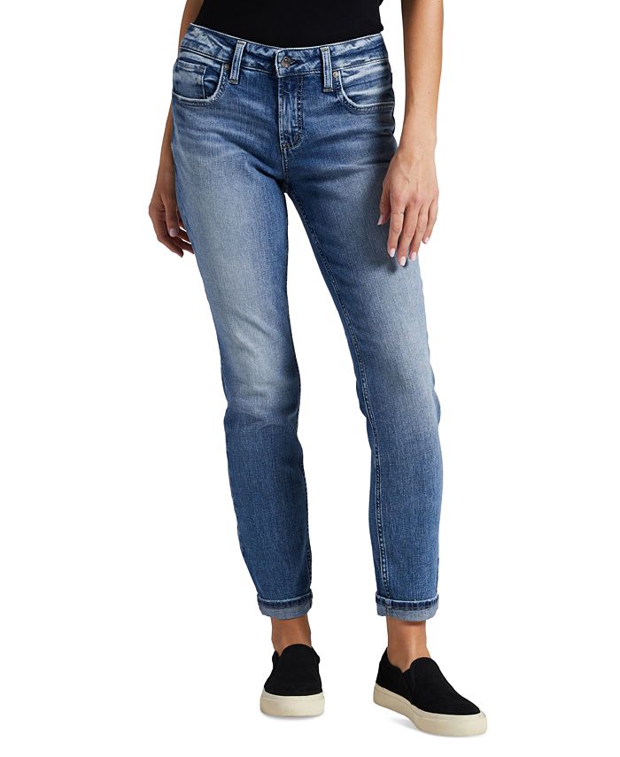 Silver Jeans Co. Women's MidRise SlimLeg Boyfriend Jeans Macy's