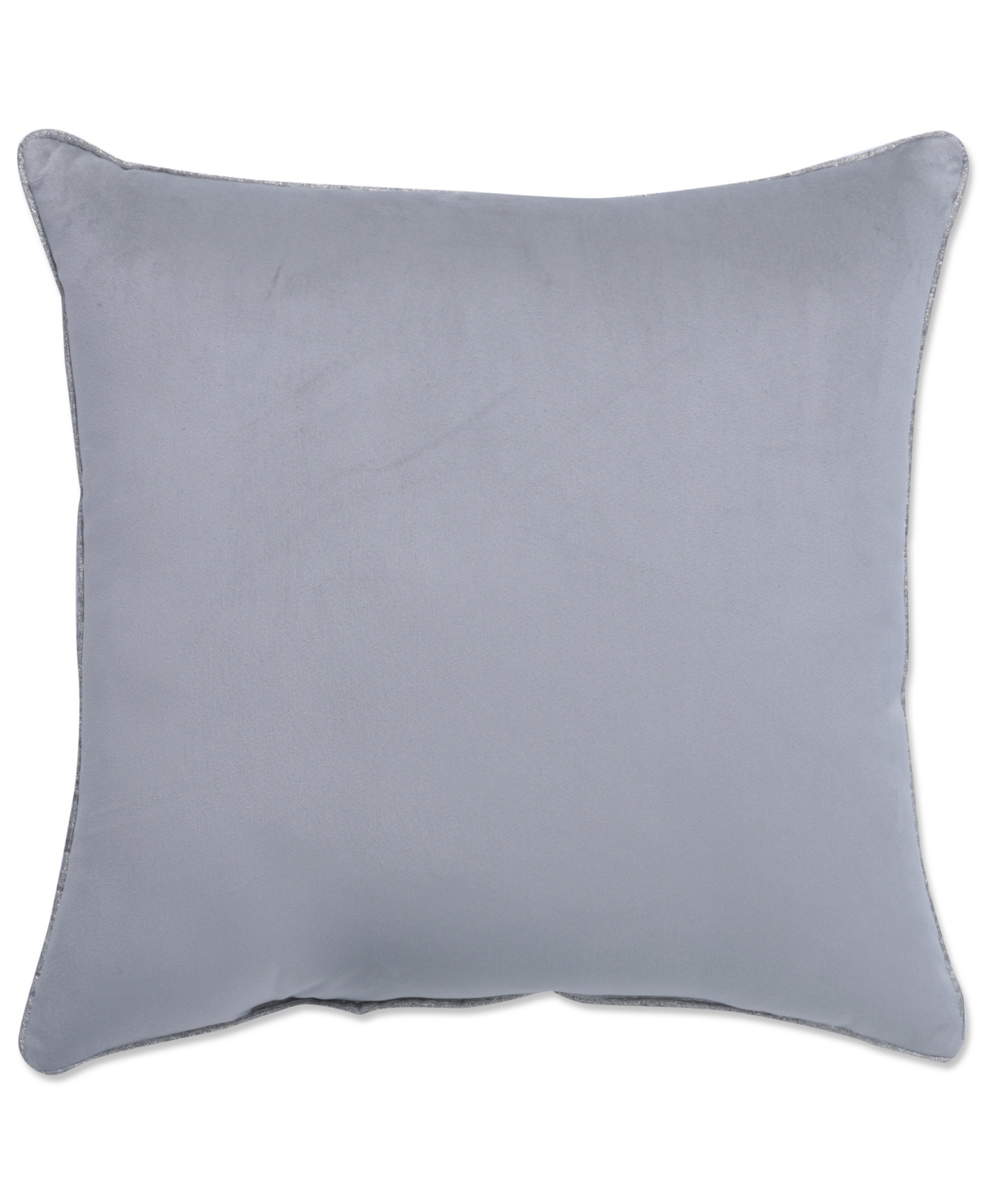 Pillow Perfect Velvet Christmas Wreath Decorative Pillow, 17