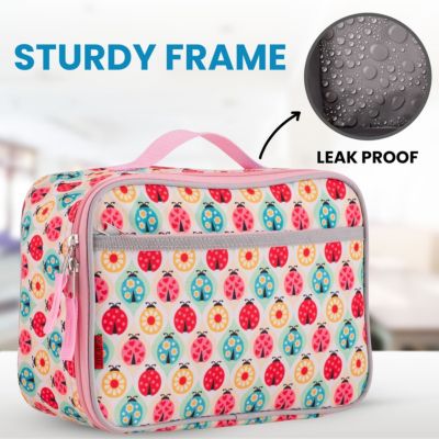 Insulated Lunch Bag With Spacious Compartment & Built-In Handle