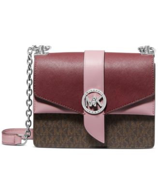 Michael Michael Kors Logo Greenwich Small Convertible Crossbody - Macy's