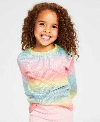 Rainbow sweater girls best sale