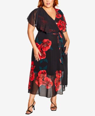 City Chic Trendy Plus Size Ashley Maxi Dress - Macy's