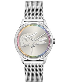 Women's Ladycroc Silver-Tone Stainless Steel Mesh Bracelet Watch 36mm