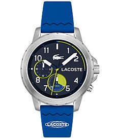 Men's Endurance Blue Silicone Watch Strap Watch 44mm