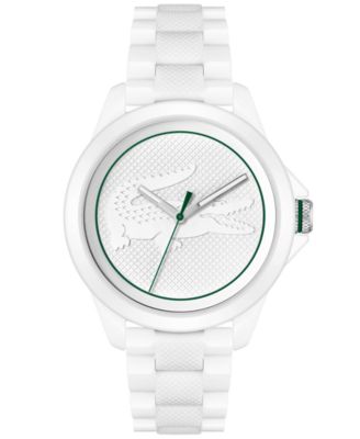 Lacoste Men's Le Croc White Ceramic Bracelet Watch 44mm Macy's
