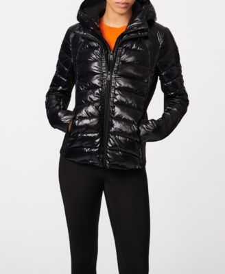 Bernardo Shawl Collar Belted Puffer 