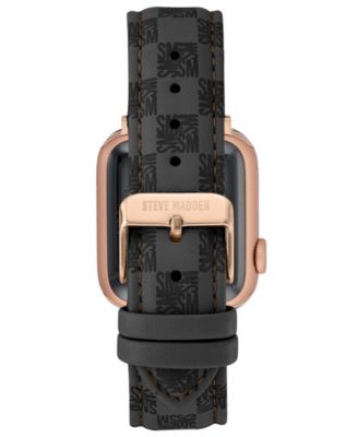 Women's Grey Faux Leather Band designed for Apple Watch&reg; 42mm (Series 10) & 38/40/41mm