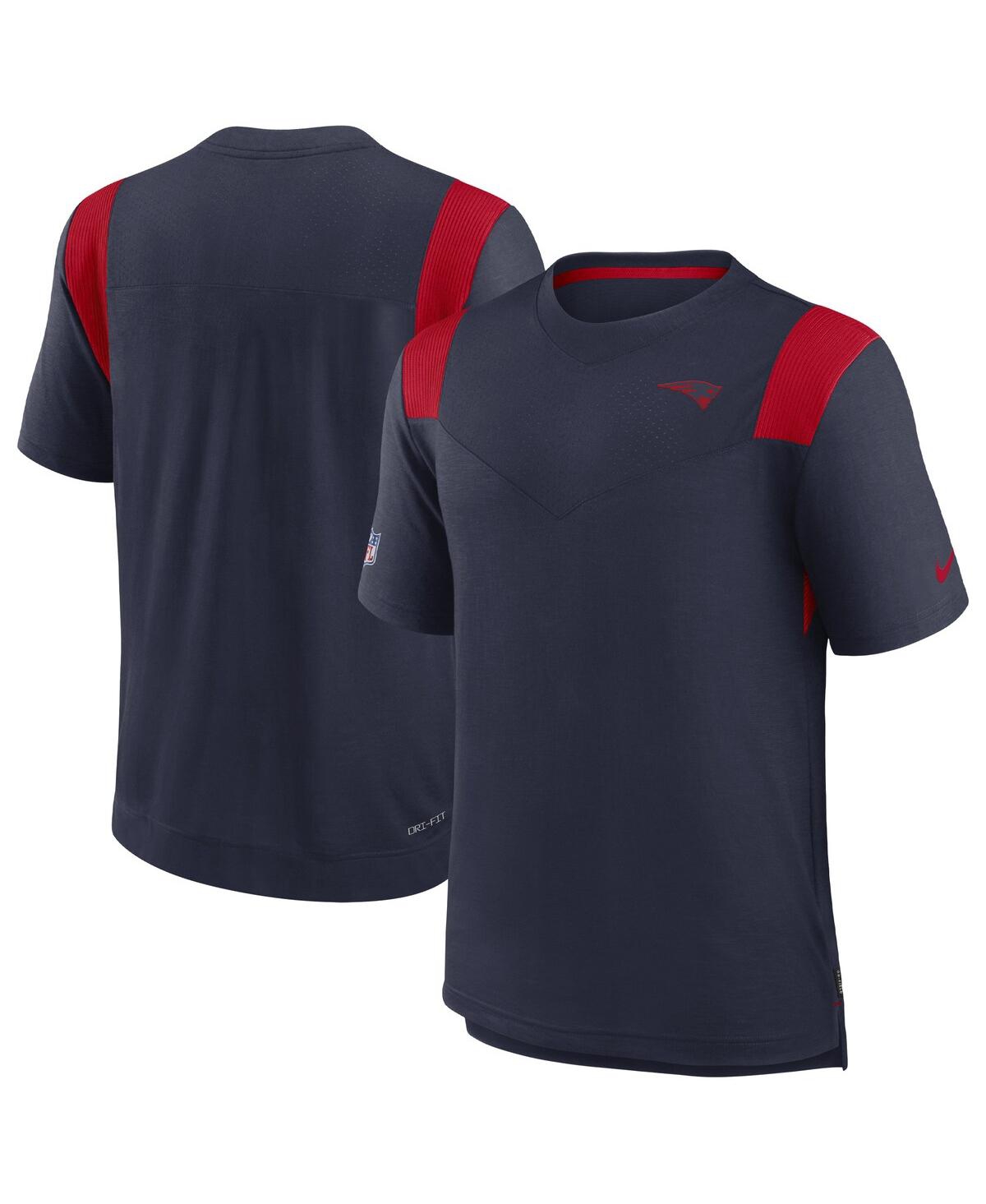 Men's NikeNew England Patriots Sideline Tonal Logo Performance Player T-shirt - Navy