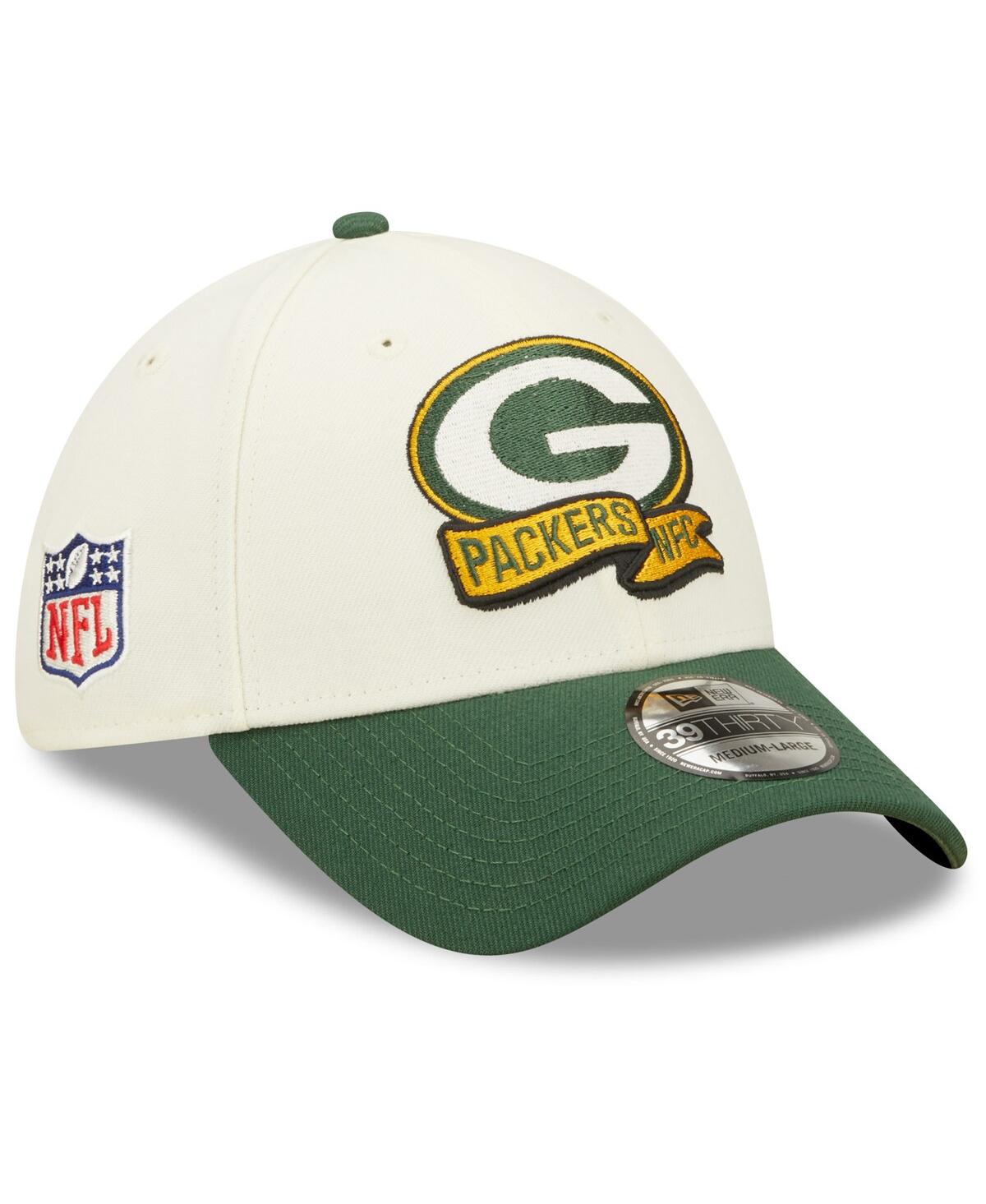 Men's New Era Green Green Bay Packers 2022 Sideline 39THIRTY 2-Tone Flex Hat - Green