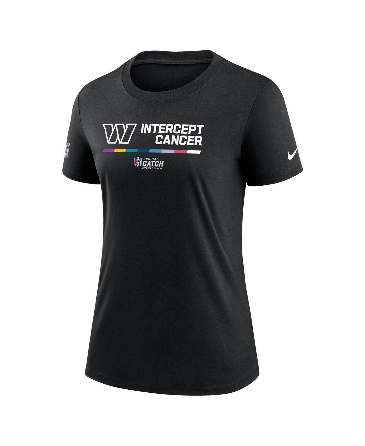 Shop Nike Women's  Black Washington Commanders 2022 Nfl Crucial Catch Performance T-shirt