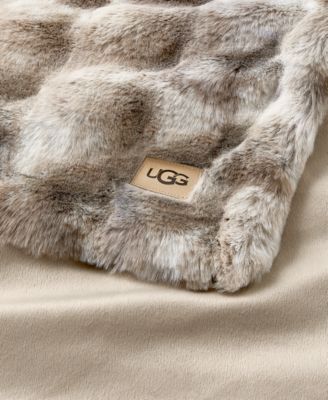 UGG Theda Faux Fur Throw 50 x 70 Macy s