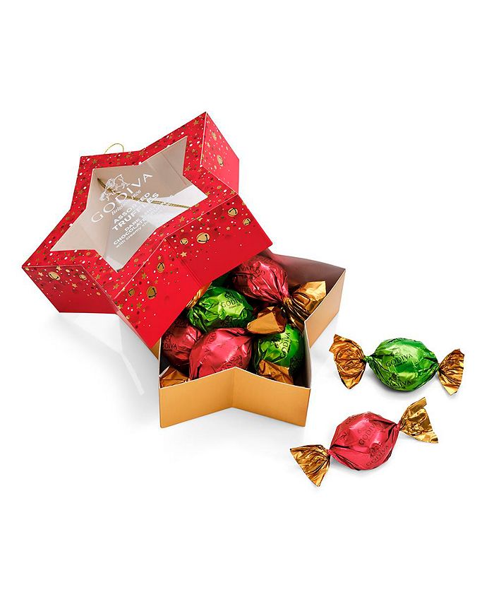 Godiva Ornament Star Chocolate Gift Box, 10 Piece Set Macy's