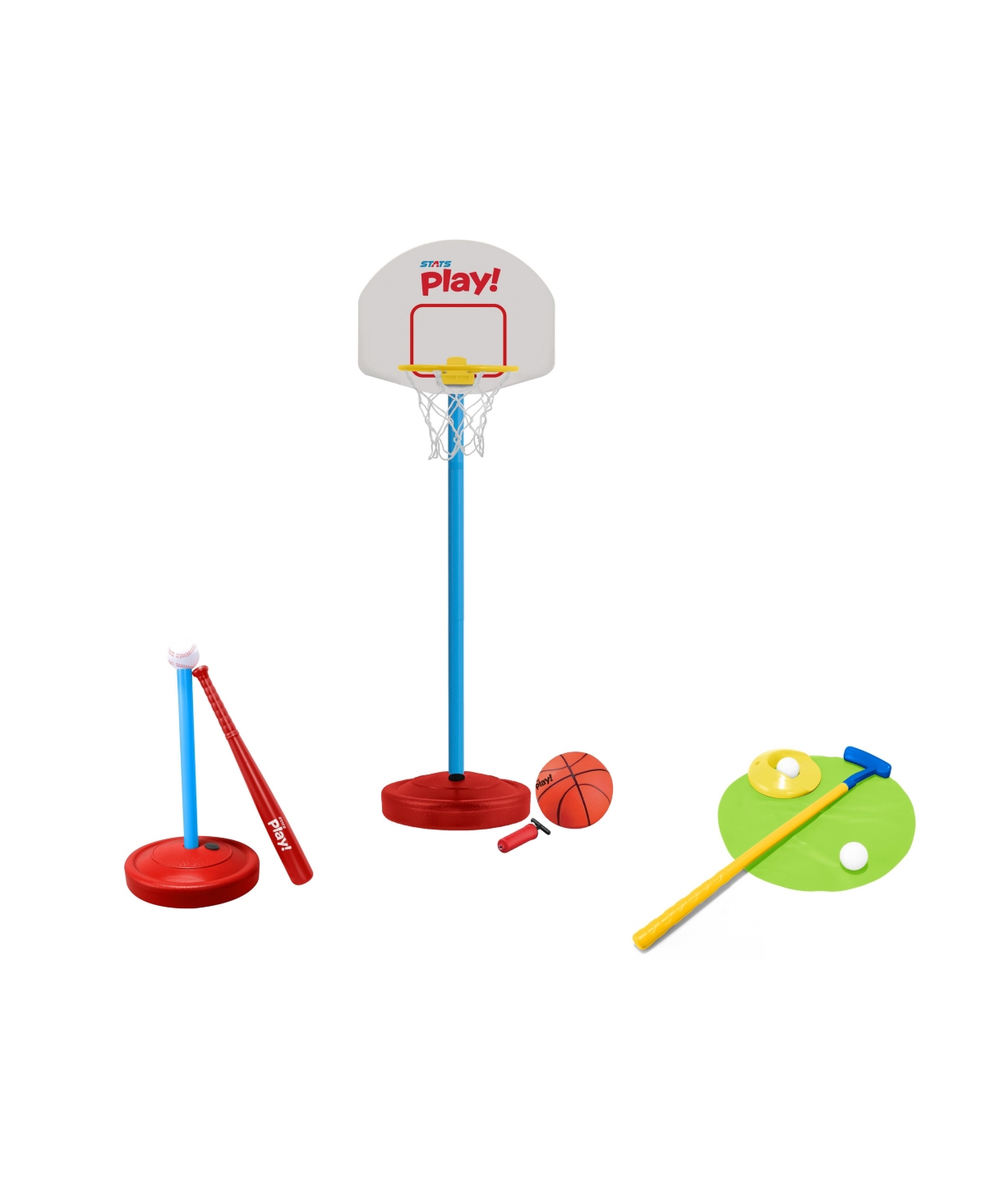 Stats 3 In 1 Sports Combo Set, Created For You By Toys R Us In Multi