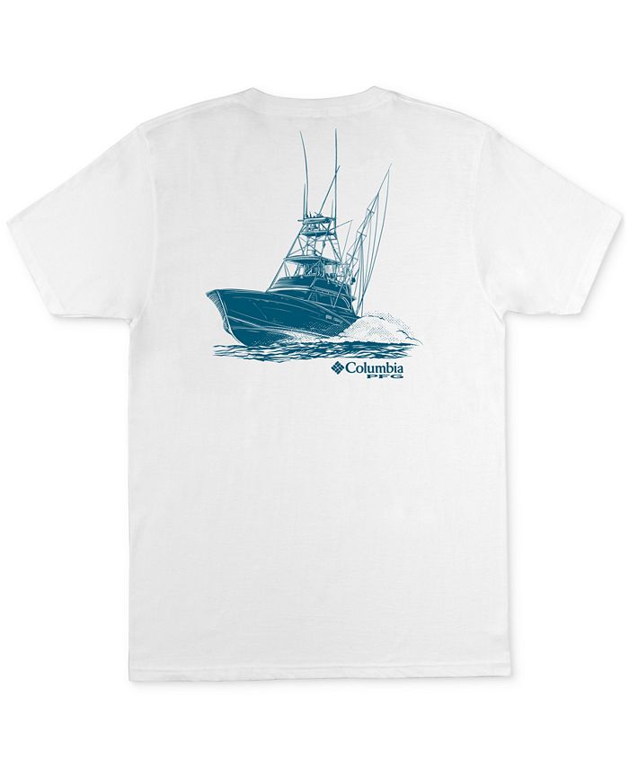 Columbia Men's PFG Classic-Fit Boat Logo Graphic T-Shirt - Macy's