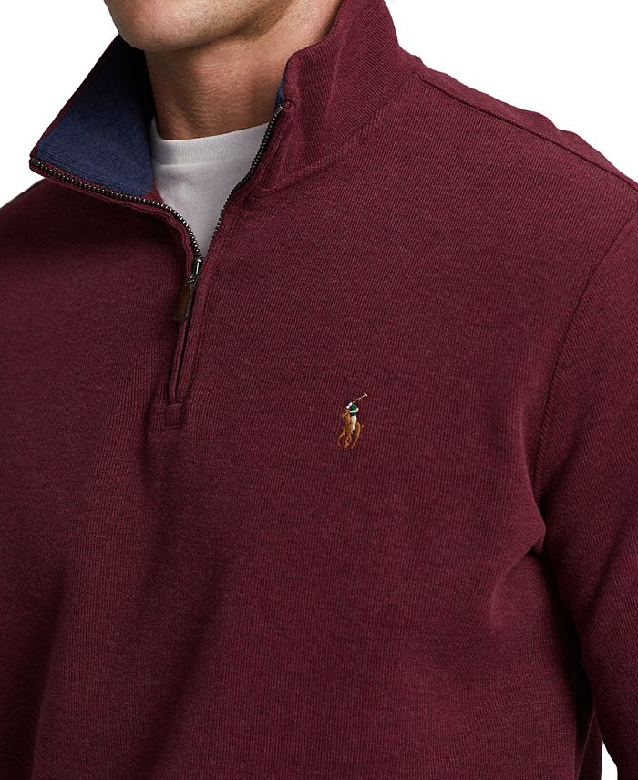 Polo Ralph Lauren Men's EstateRib Cotton QuarterZip Pullover & Reviews Sweaters Men Macy's