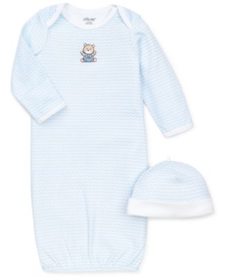 Little Me - Baby Boys' 2-Piece Chevron Hat & Gown Set