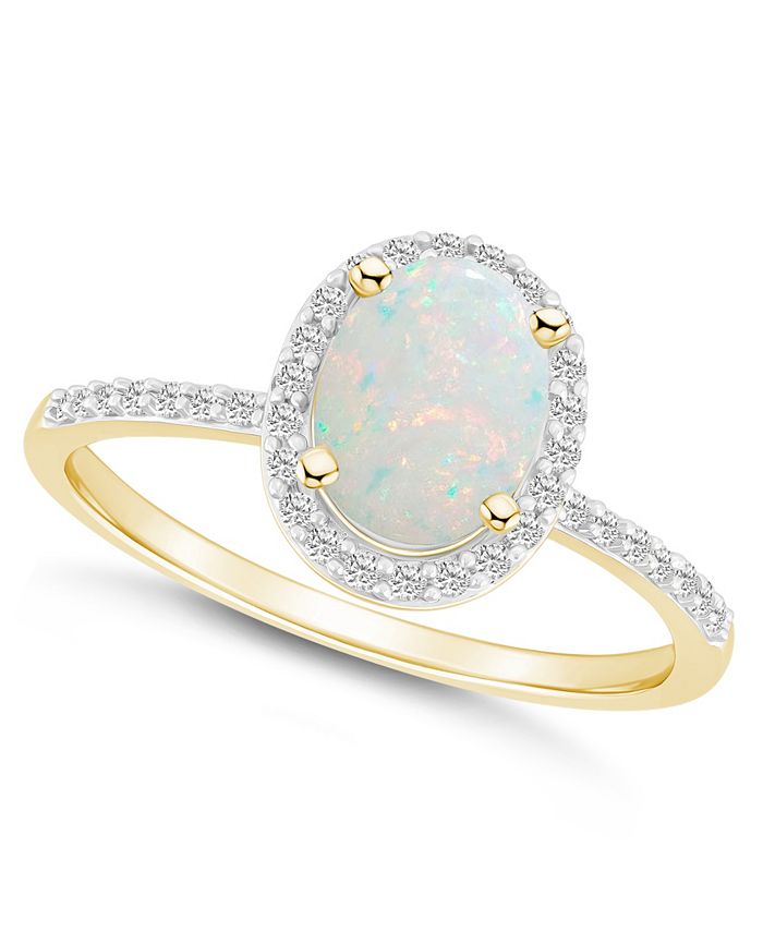 Macy's opal outlet ring