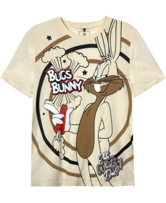 Southpole Men's Looney Tunes Bugs Bunny Puff Print Short Sleeve T-shirt ...