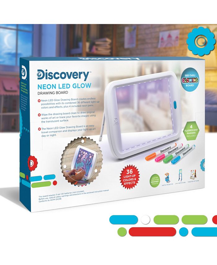 Discovery Kids Discovery Toy Drawing Light Board Neon Glow & Reviews