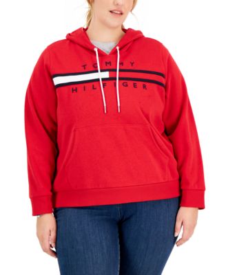 Tommy Hilfiger Plus Size Long Sleeve Logo Hoodie Macy s