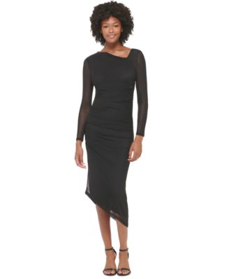 Calvin Klein - Women's Printed Mesh Bodycon Dress