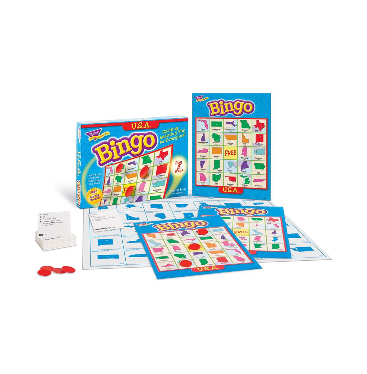 TREND ENTERPRISES U.S.A. BINGO GAME 