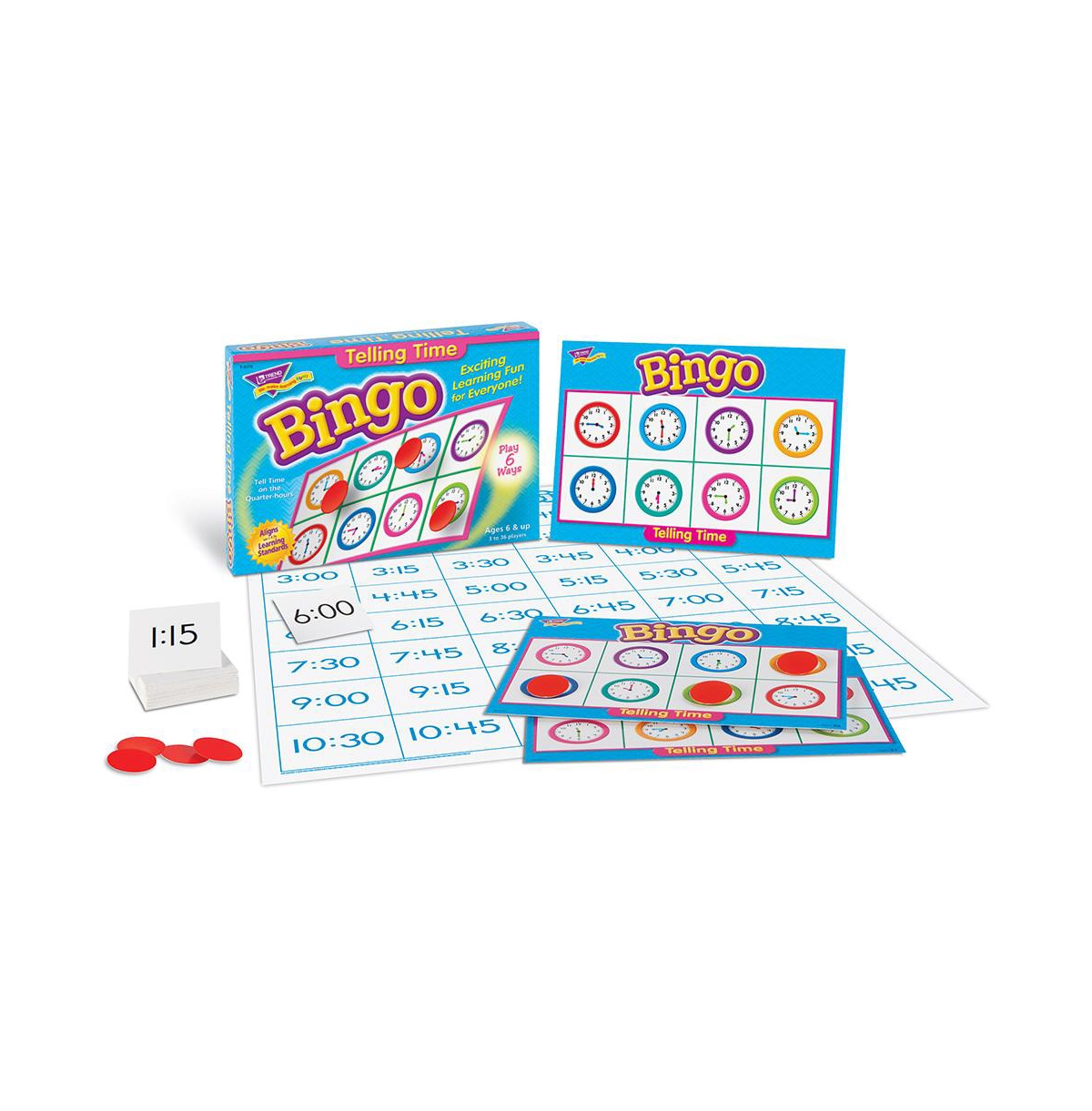 TREND ENTERPRISES TELLING TIME BINGO GAME