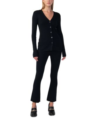 Sanctuary - Women's Ribbed High-Rise Ankle Pants