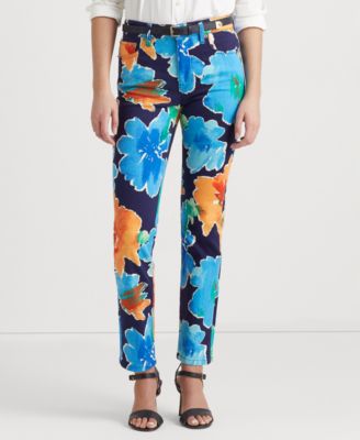 Lauren Ralph Lauren - Women's Floral High-Rise Straight Ankle Jeans
