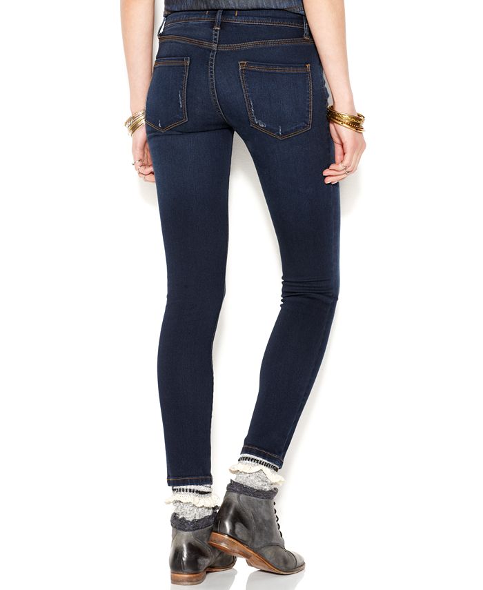 Free People Roller Crop Mid-Rise Skinny Jeans & Reviews - Jeans - Women ...