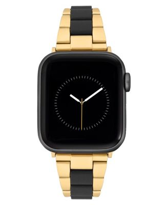 Women's Gold-Tone and Black Tide Plastic Bracelet designed for Apple Watch&reg; 42mm (Series 1-3 only) & 44/45/46/49mm (Ultra & Ultra 2)
