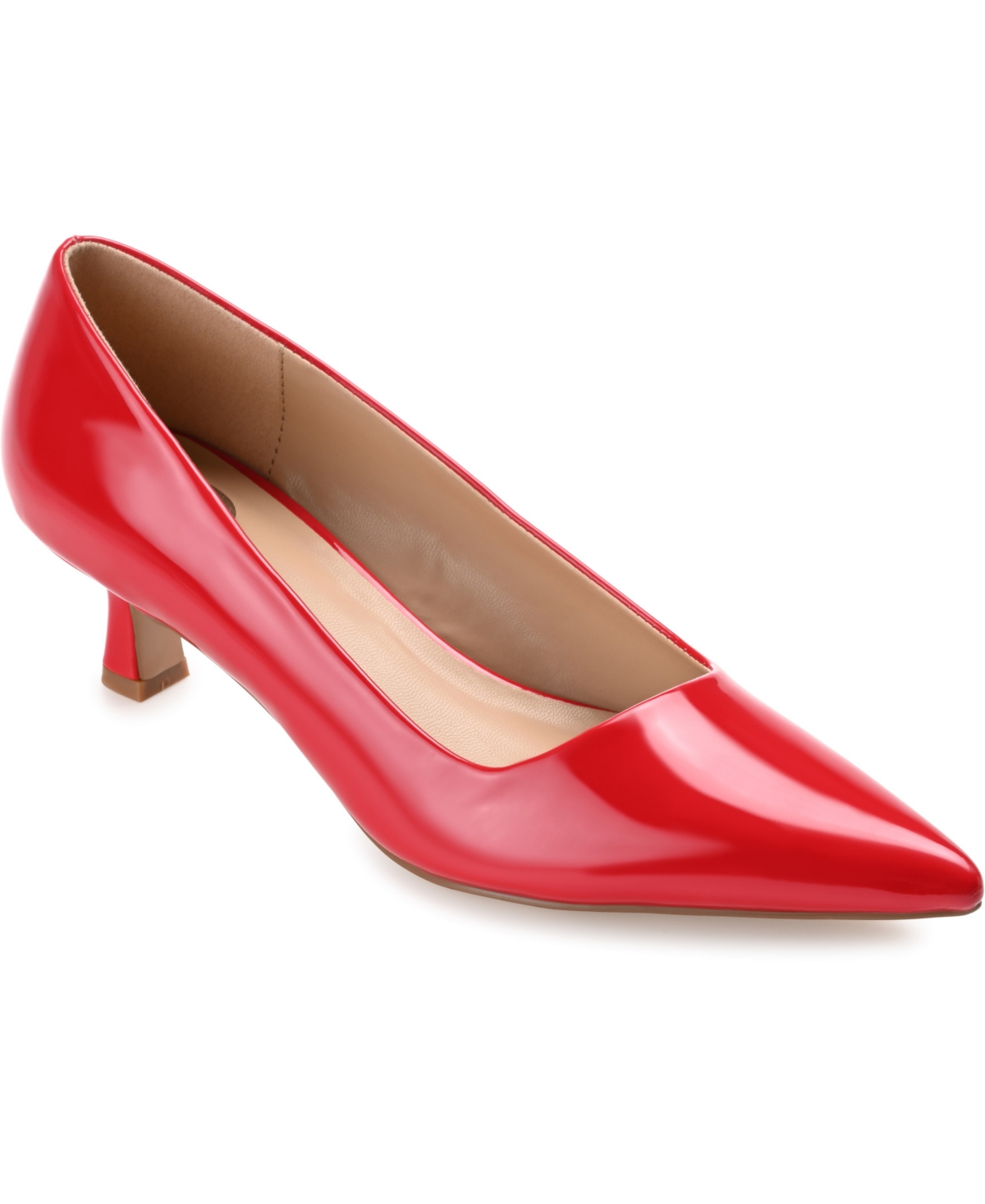 Vintage Shoes in Pictures | Shop Vintage Style Shoes Journee Collection Womens Celica Heels - Patent Red $71.24 AT vintagedancer.com