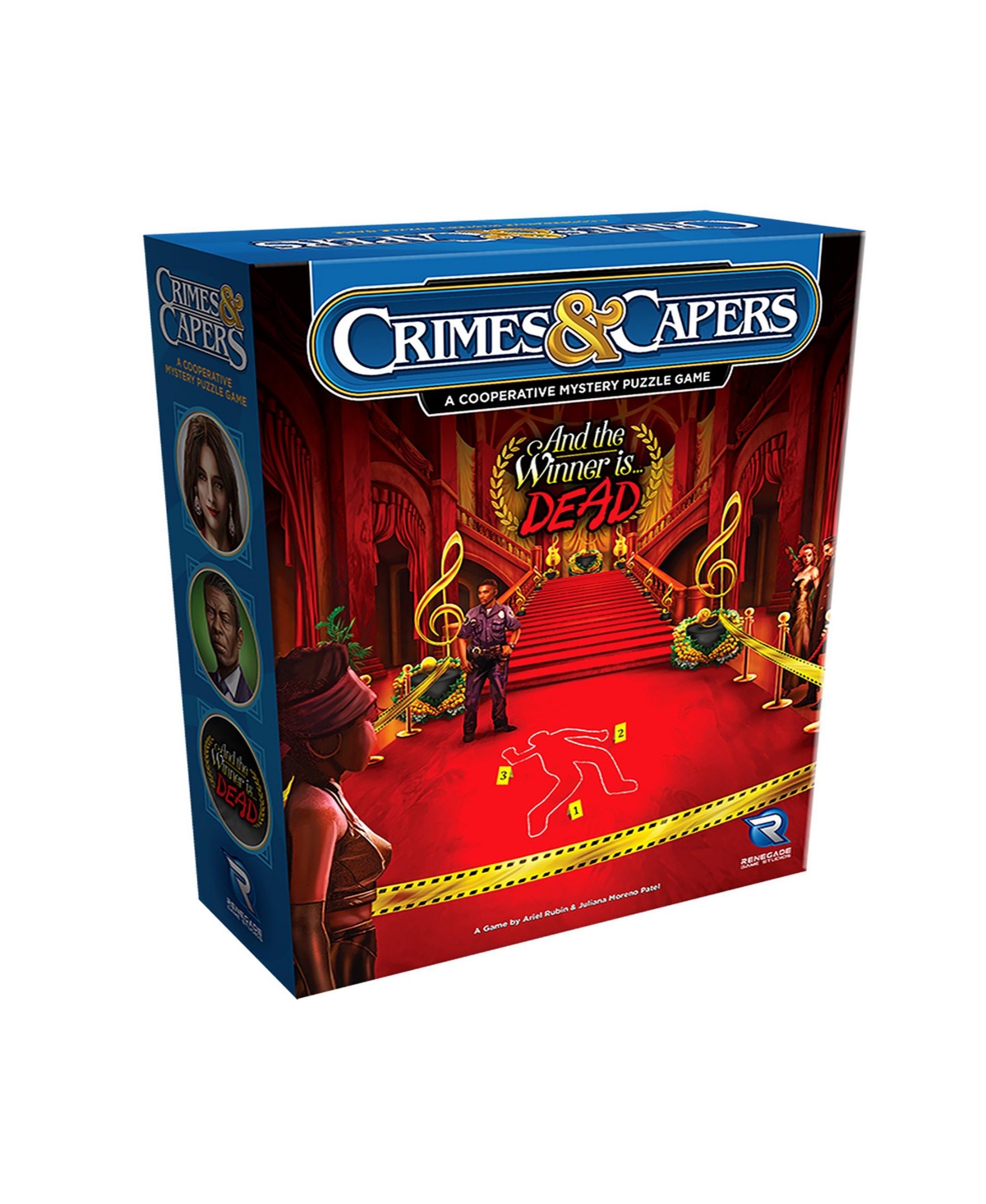 Renegade Game Studios Crimes Capers And The Winner Is Dead Mystery Boardgame In Multi