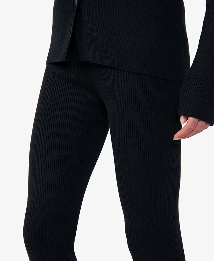 Sanctuary Women's Ribbed HighRise Ankle Pants Macy's