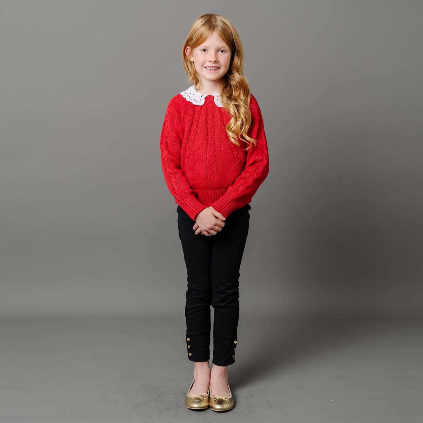 Брюки Hope & Henry Button Cuff Ponte Pant для девочек-малышей, цвет: Чёрный — фото 2