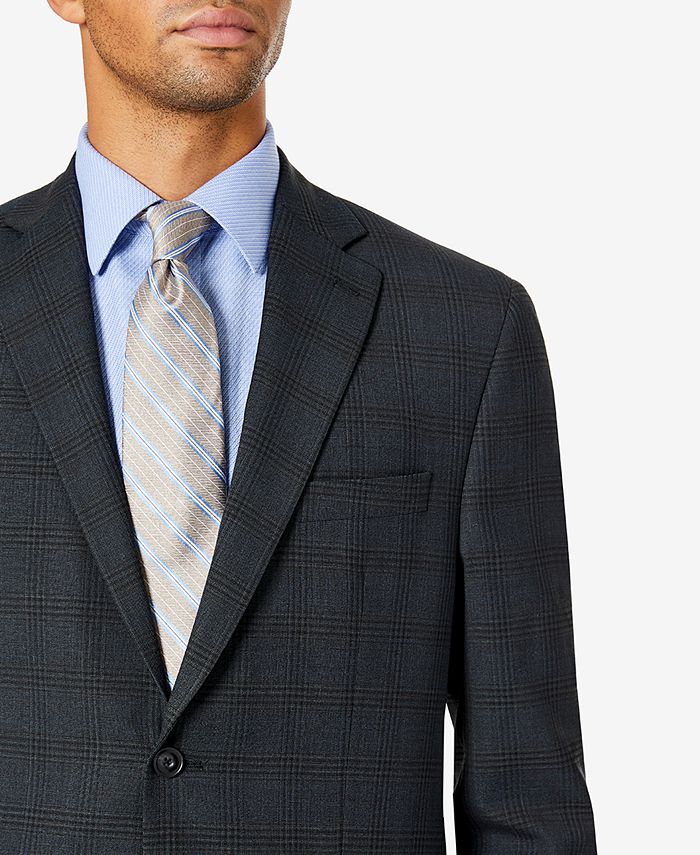 Michael Kors Men's Modern-Fit Stretch Solid Suit Jacket Blue Size 48R main image 1
