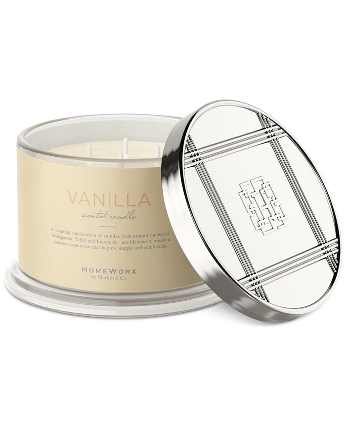 HomeWorx By Slatkin & Co. Vanilla Scented Candle, 18 oz. Macy's