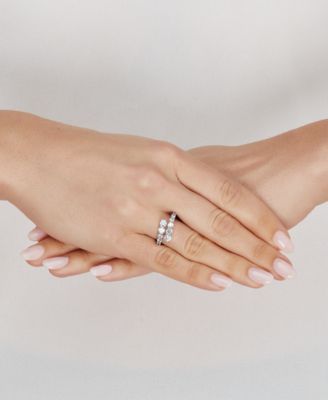 Lab Grown Diamond Bypass Ring (1-1/2 ct. t.w.) in 14k White Gold