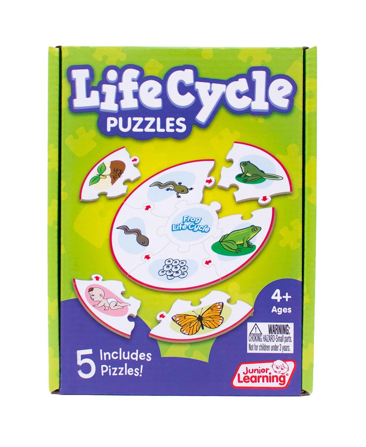 Shop Junior Learning Life Cycle Science Learning Puzzles Set, 27 Piece In Multi