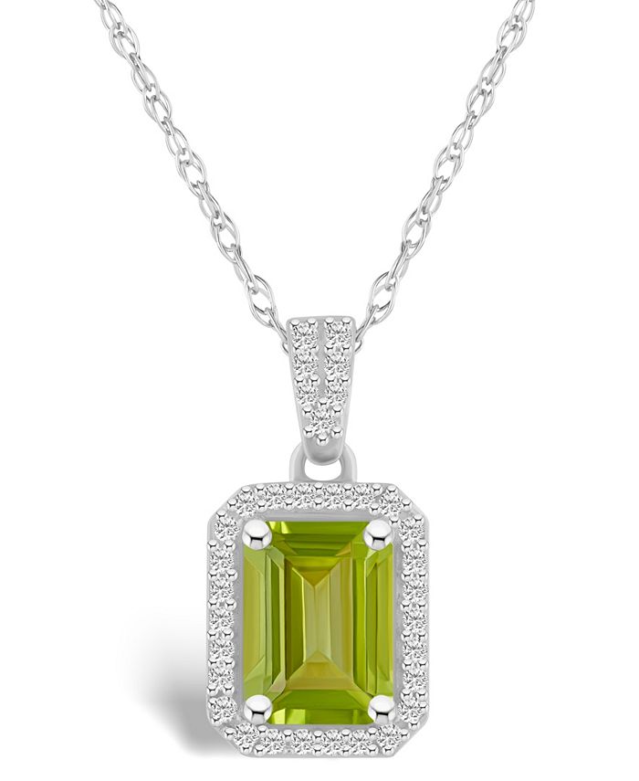 Peridot necklace macys sales