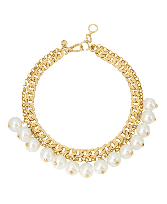 Steve Madden Imitation Pearl Layered Necklace - Macy's