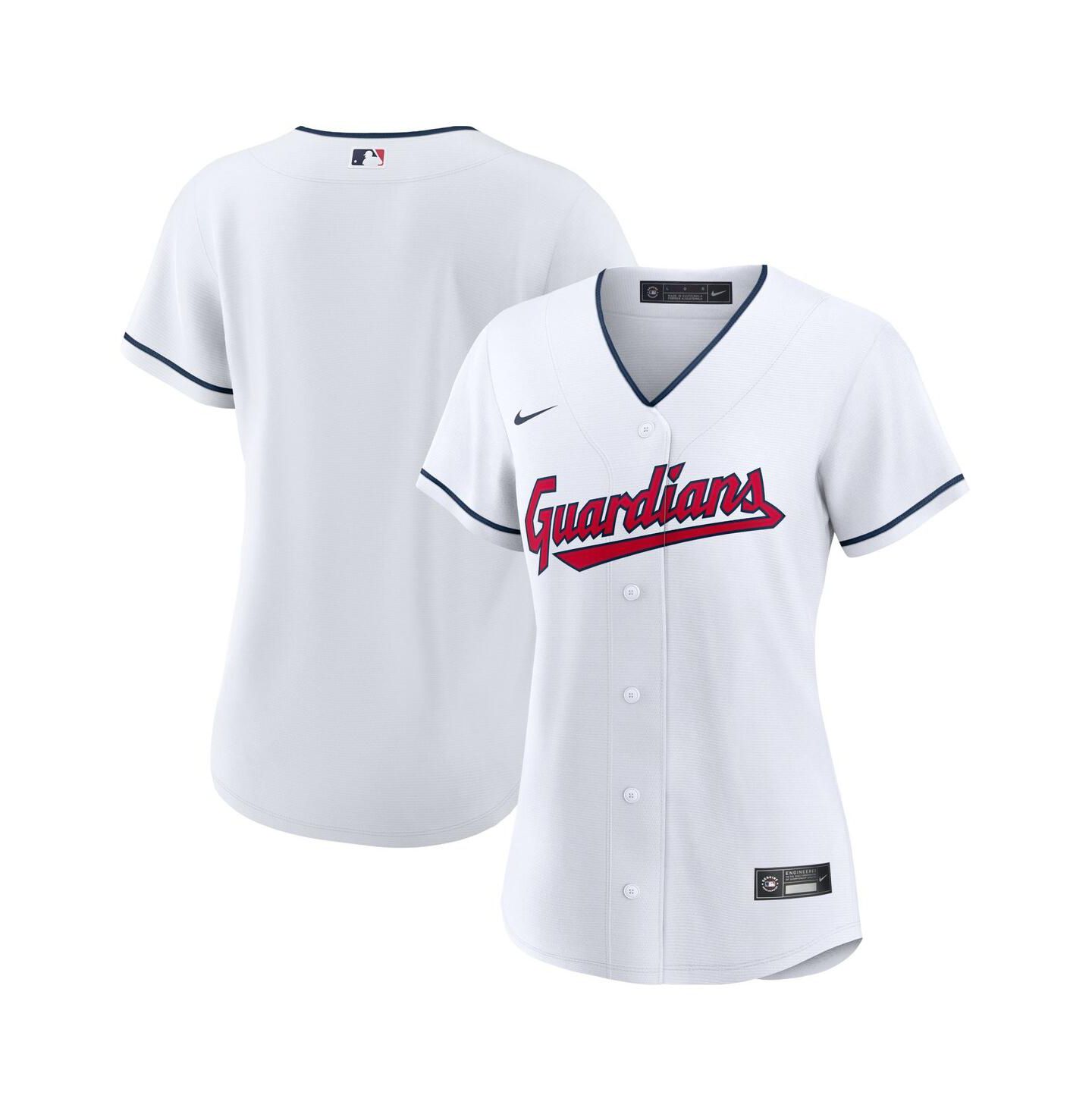 Мужской топ Nike White Cleveland Guardians Home Replica Team Jersey — фото 2