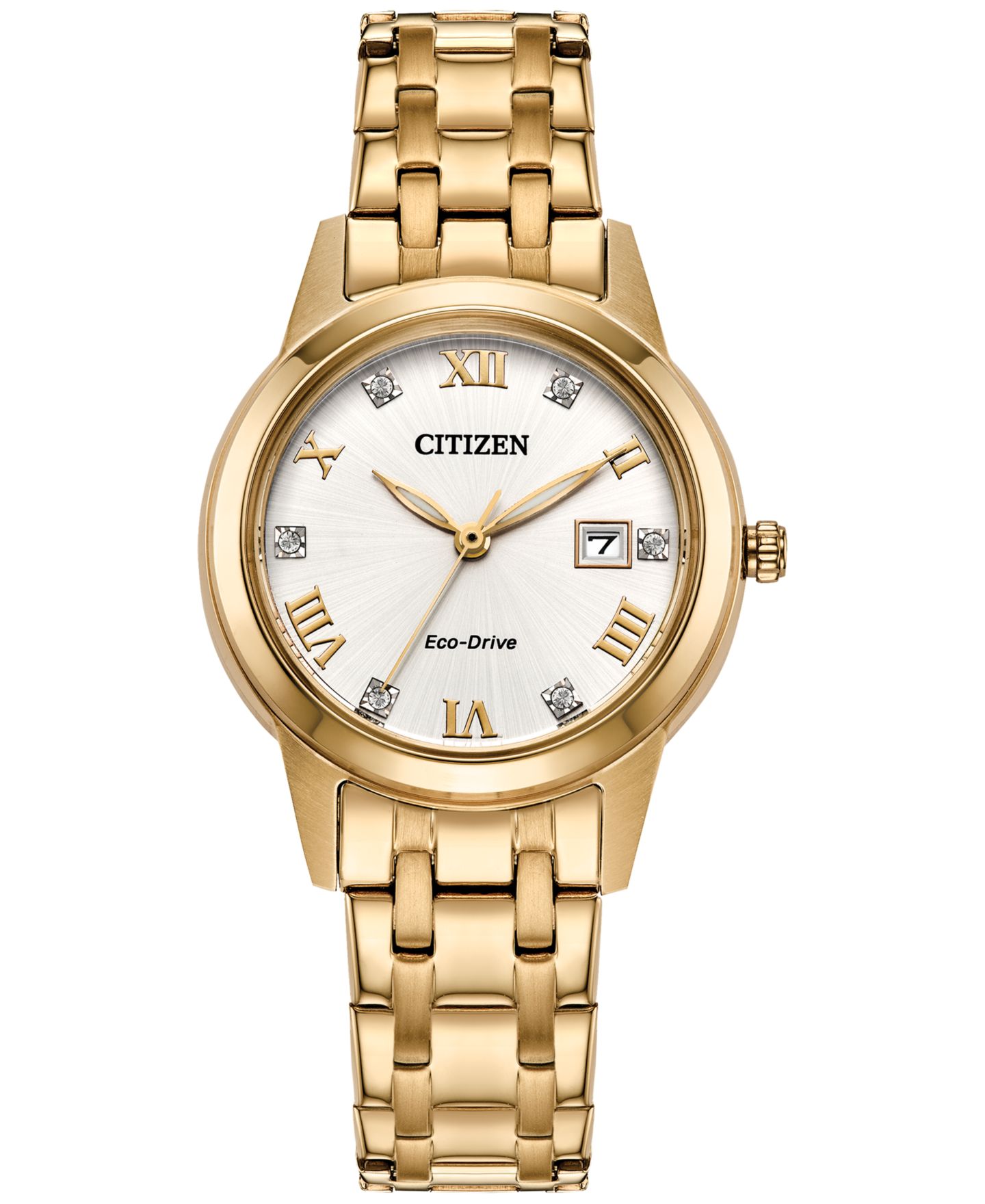 Женские часы Citizen Eco-Drive Classic Gold-Tone Stainless Steel Bracelet Watch 29mm — фото 1