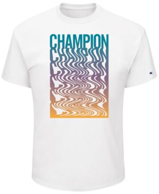 Champion - Men's Psychedelic Stacked Throwback Logo T-Shirt
