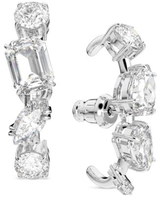 Swarovski - Silver-Tone Gema Crystal Ear Cuffs