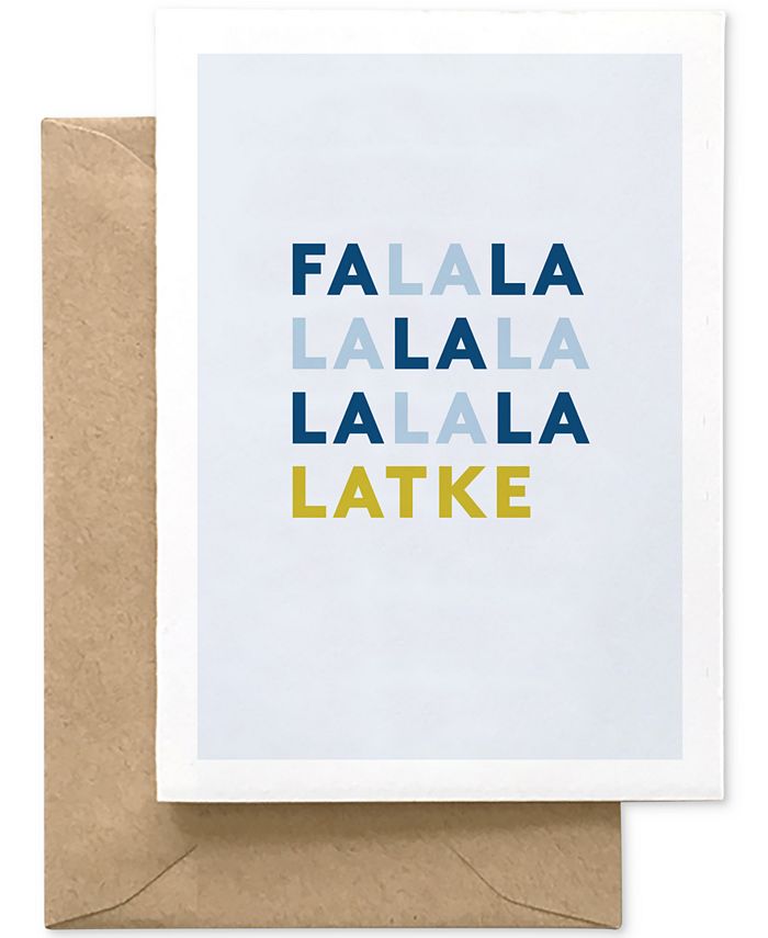 Spaghetti & Meatballs Fa La La La La Latke Greeting Card Macy's