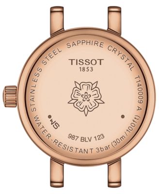 Women's Swiss Lovely Rose Gold PVD Stainless Steel Bracelet Watch 20mm