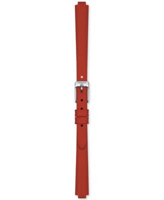 Women's Swiss Lovely Red Leather Strap Watch 20mm