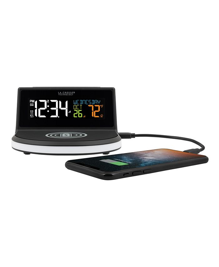 La Crosse Technology 61784947Int Wireless 5W Charging Alarm Clock