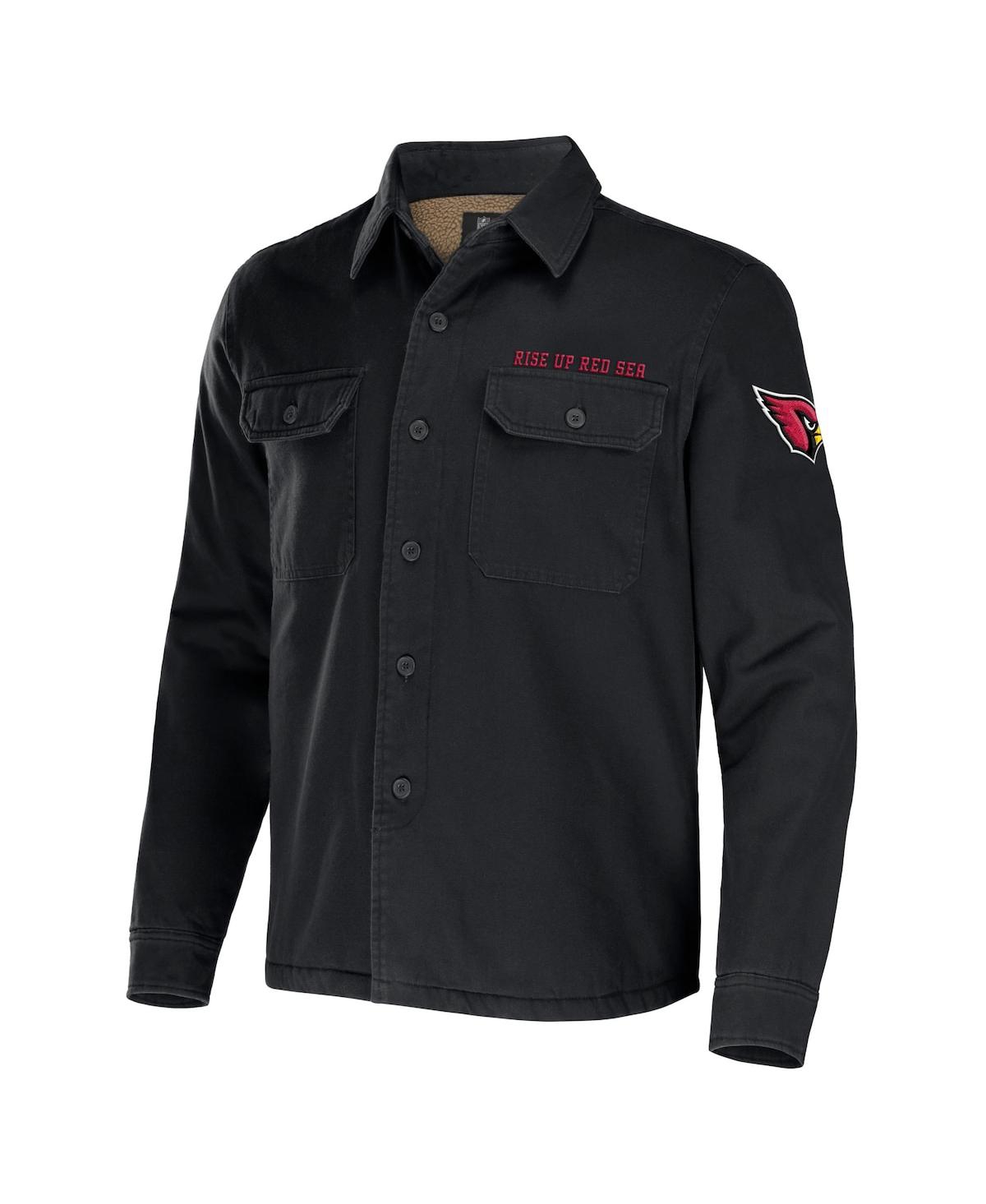 Shop Fanatics Men's Nfl X Darius Rucker Collection By  Black Arizona Cardinals Canvas Button-up Shirt Jack